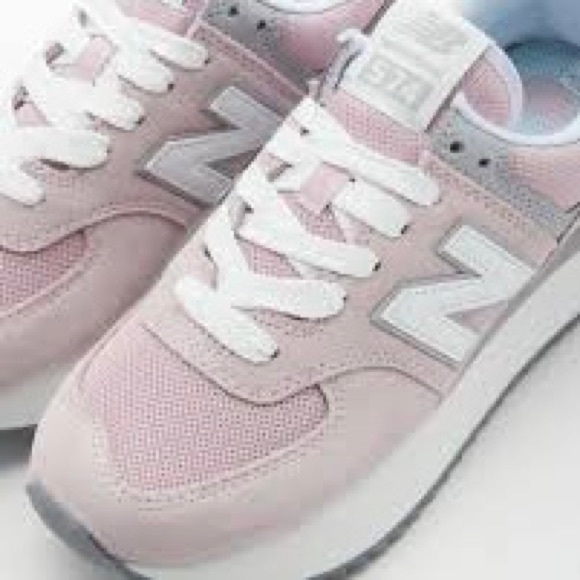 New Balance 574 + Platform Retro Running Shoes / Sneakers -Pink Stone - Picture 10 of 16